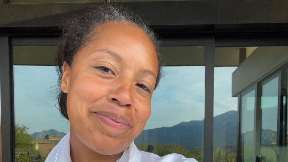 Today's Sheinelle Jones Embraces Gray Hair on Vacation