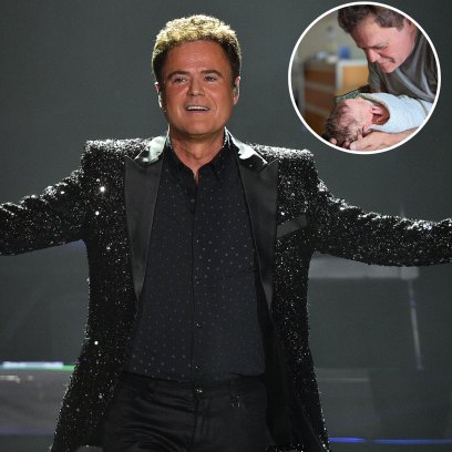 Donny Osmond performs on stage