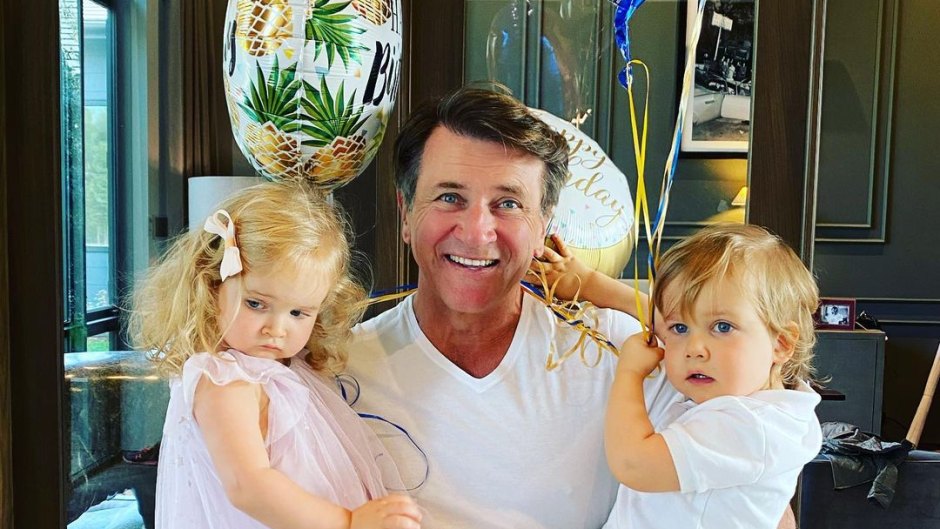 Robert Herjavec celebrates birthday with twins Hudson and Haven