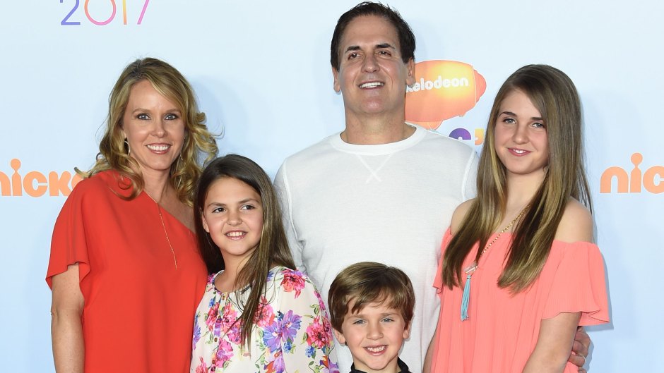 Mark Cuban steps out with three kids and wife Tiffany
