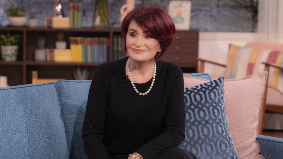 Sharon Osbourne wears black outfit on 'This Morning'