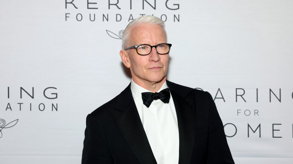 Anderson Cooper wears black tuxedo