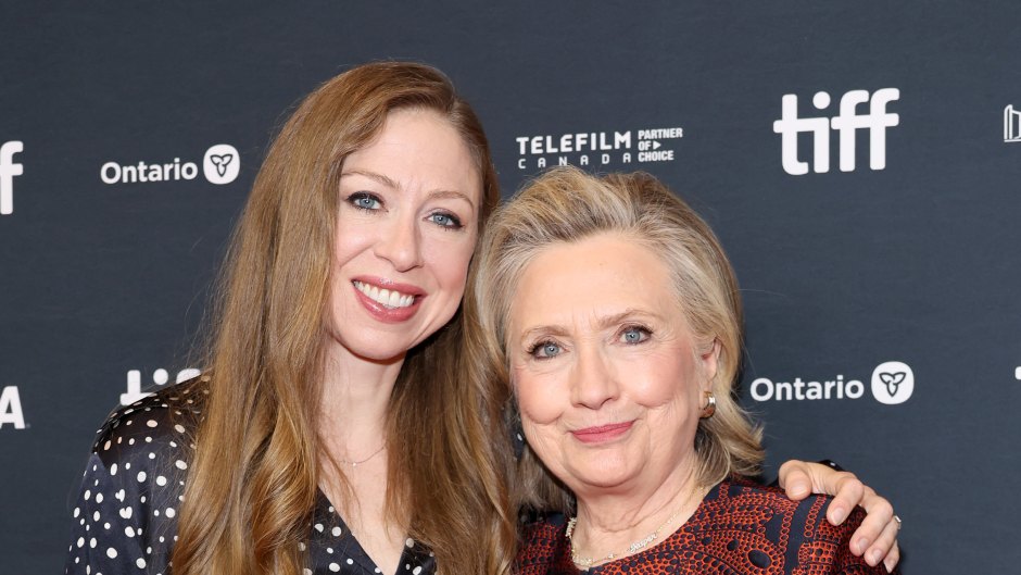 Chelsea Clinton poses with mom Hillary Clinton