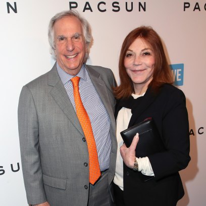 Henry Winkler and wife Stacey Weitzman pose together