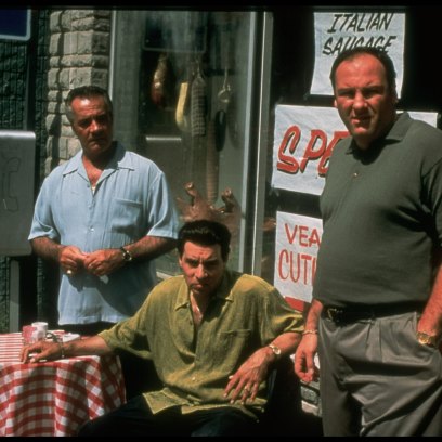 'The Sopranos' cast on set of the show