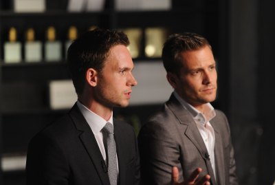 Patrick J. Adams and Gabriel Macht of Suits attend USA Network and Mr Porter.com Present "A Suits Story" on June 12, 2012 in New York