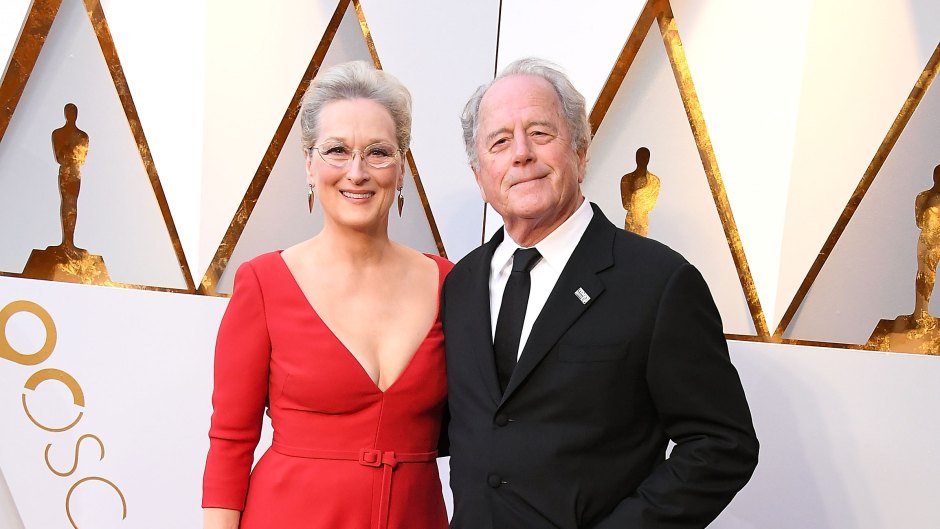Meryl Streep, Don Gummer arrives in red dress at the 90th Annual Academy Awards