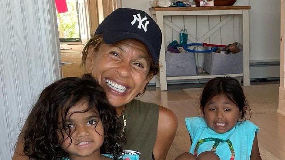 Hoda Kotb sits on the floor with daughters Haley and Hope