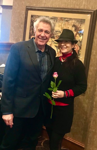 Barry Williams poses with wife Tina