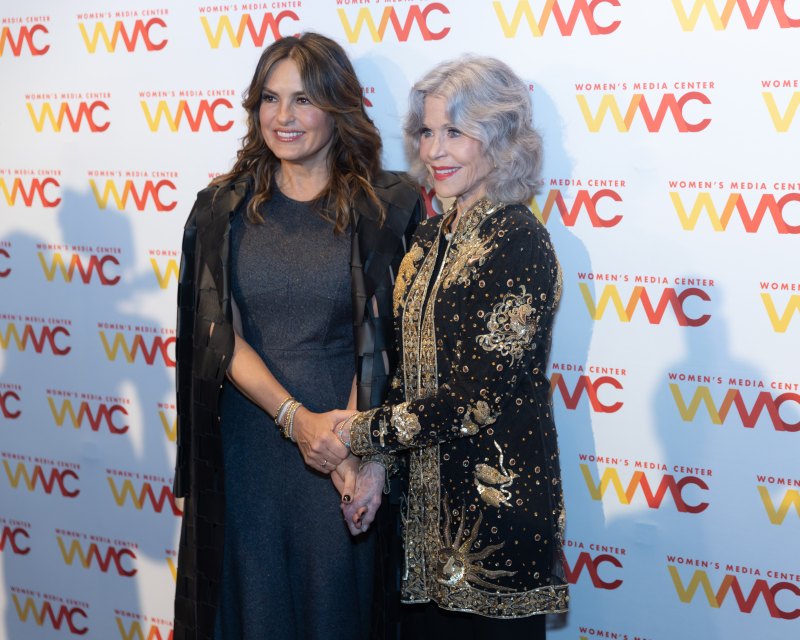 Mariska Hargitay and Jane Fonda attend The Women's Media Center 2023 Women's Media Awards
