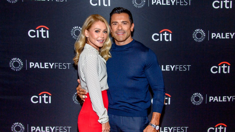 Kelly Ripa and Mark Consuelos attend "Live with Kelly and Mark" at PaleyFest NY