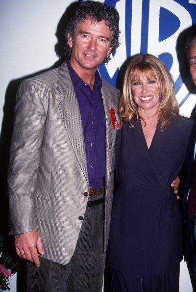Patrick Duffy and Suzanne Somers at the 1994 NATPE Convention