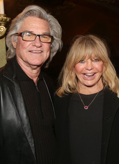 Kurt Russell and Goldie Hawn smile together