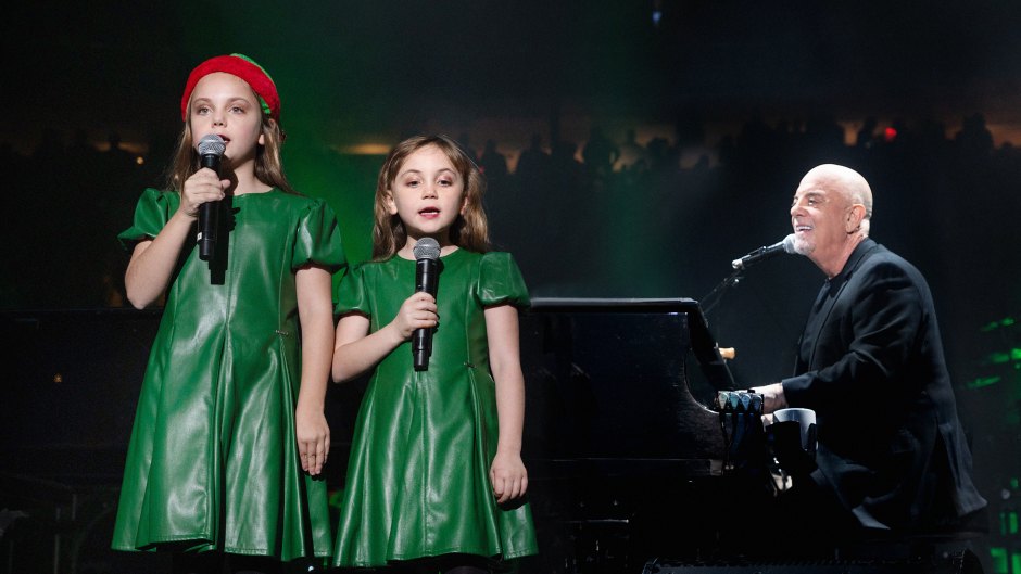 Billy Joel Performs on Stage With Daughters Della and Remy in NYC