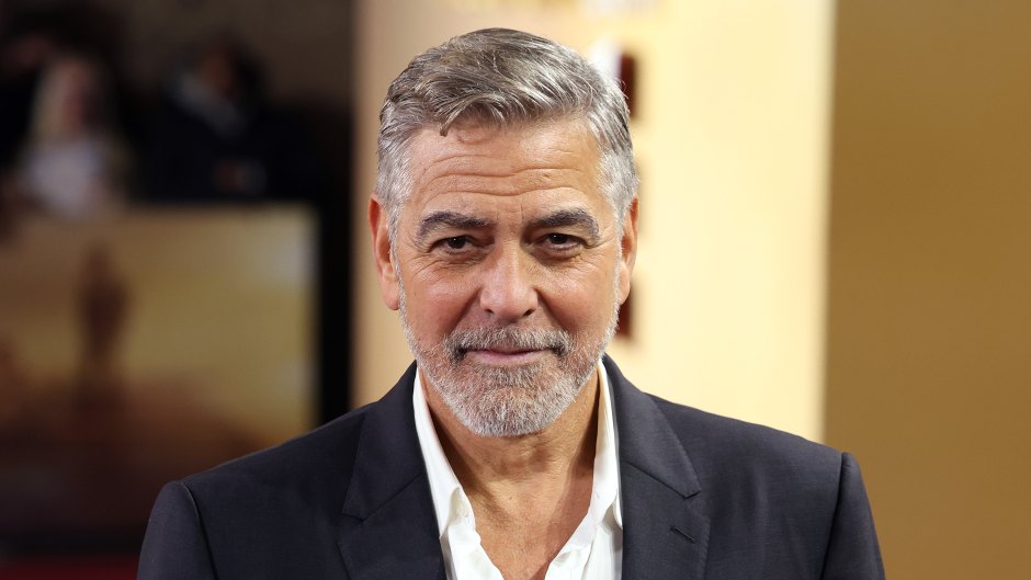 Close up of George Clooney wearing a suit