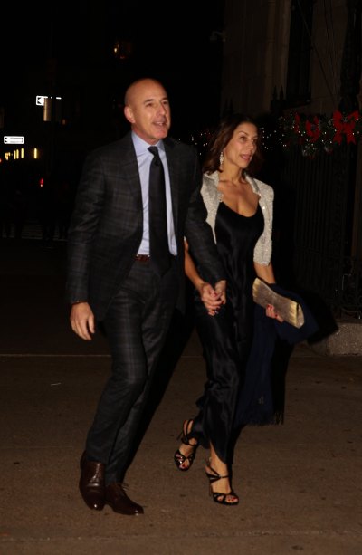 Matt Lauer walks with girlfriend Shamin Abas