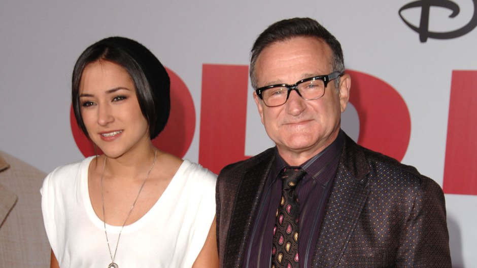 Robin Williams holds hands with daughter Zelda