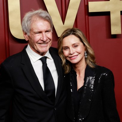 Harrison Ford and Calista Flockhart smile together