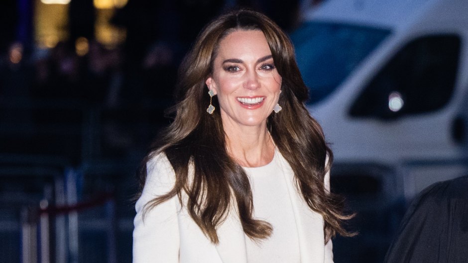 Kate Middleton wearing a white outfit