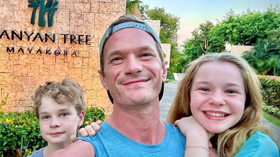 Neil Patrick Harris poses for selfie with kids Harper and Gideon