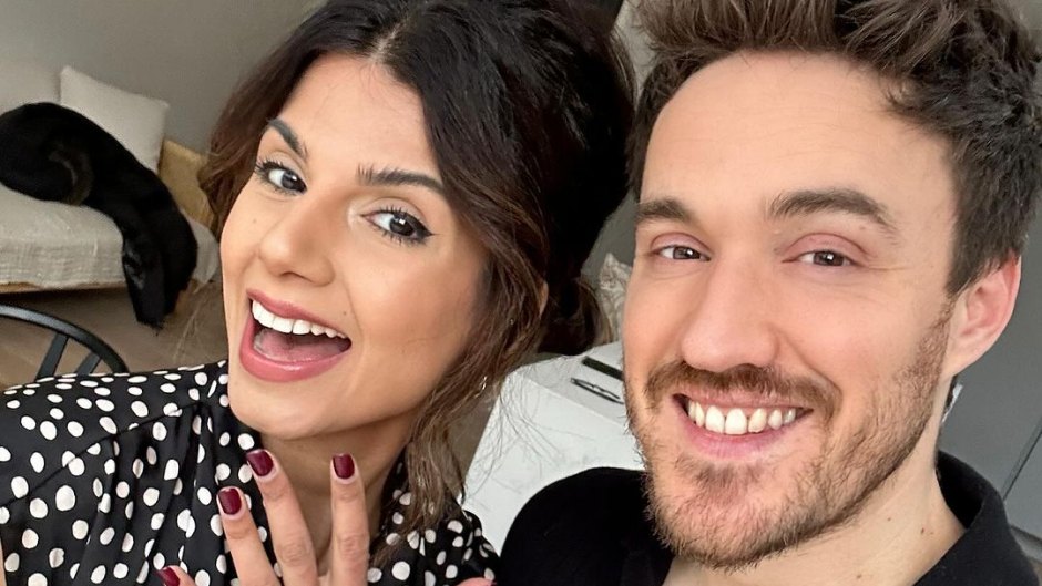 Ruby Bhogal shows off engagement ring with James Stewart