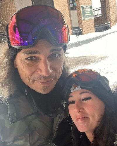 Kamohai and Tristyn Kalama in ski gear