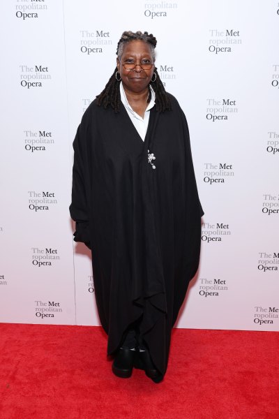 Whoopi Goldberg in a black outfit