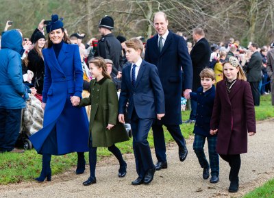 Kate Middleton with her family at Sandringham