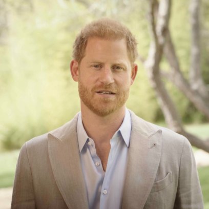 Prince Harry appears at home during award ceremony