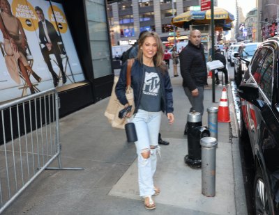 Ginger Zee walking in NYC