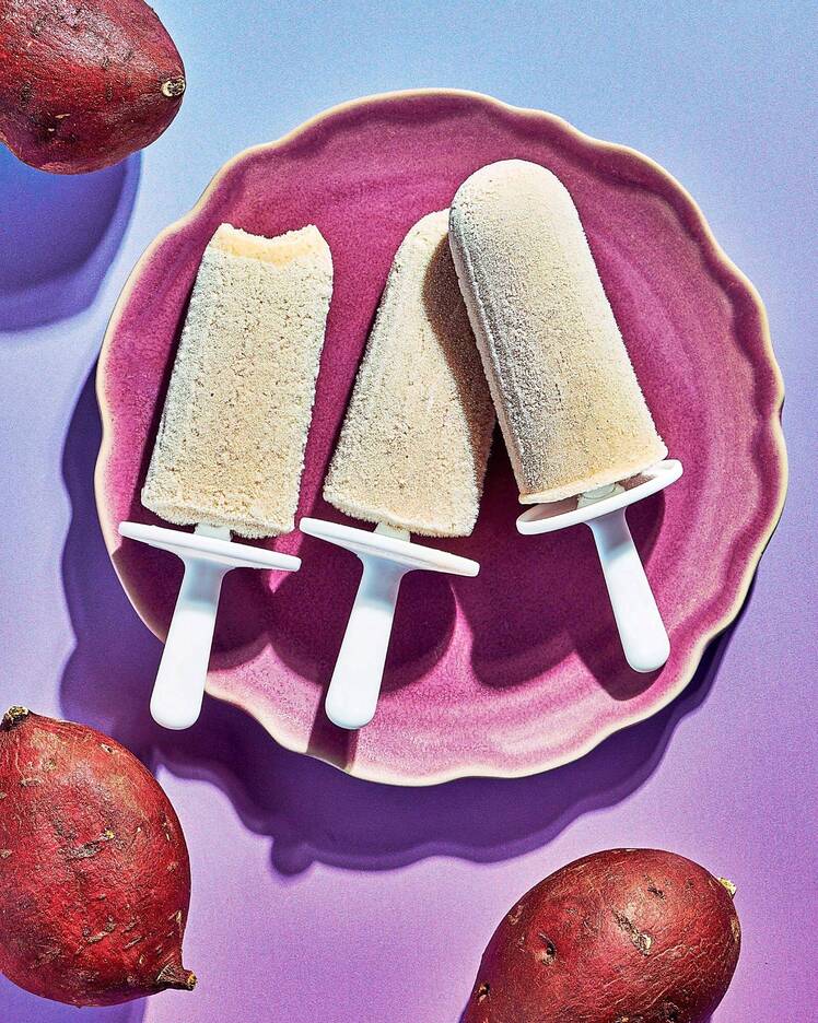 Dulce e indulgente horneado latino Helado de Batata 049